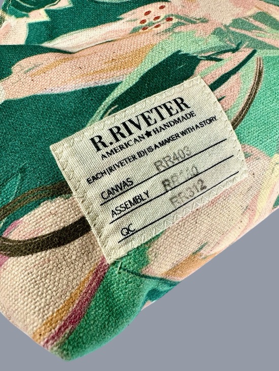 R. Riveter Floral Hopper Crossbody Bag USA Made - Picture 7 of 16